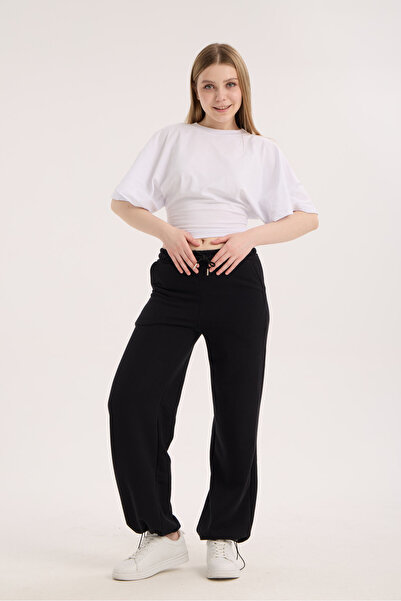 3 ROPE Premium Women's Adjustable Wide-Cut Summer Baggy Sweatpants