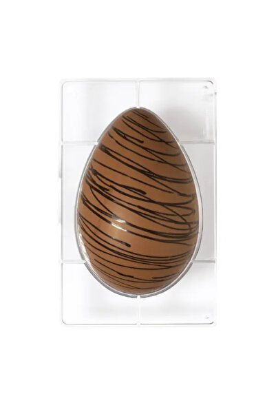 DECORA Polycarbonate Mold for Chocolate Egg Decoration, 230x163x80mm, 350g
