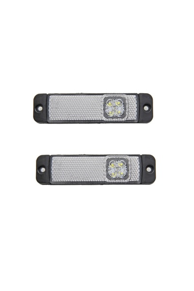ERK 2 x Πλευρικό φως τρέιλερ/ρυμουλκούμενου/φορτηγού LED ALBA130mm 12-24V