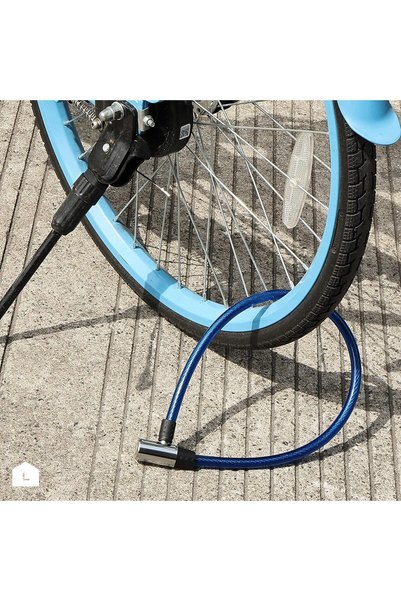 Lawazim Bicycle Lock with anti-Theft Cable Lock with 2 Keys,Ideal for Bicycles, Scooters, Gates, and Outdoor