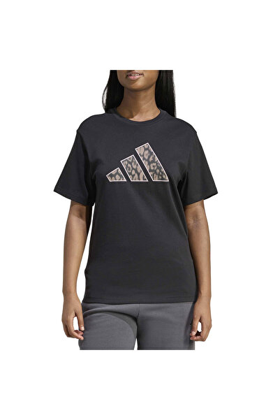 Adidas Sportswear ADIDAS T-SHIRT ΜΕ ΣΧΕΔΙΟ ΖΩΩΝ ΜΑΥΡΟ S