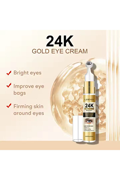 LANEMAY Cremă Contur Ochi 24K Gold – Îngrijire Anti-Rid, Hidratare & Luminozitate