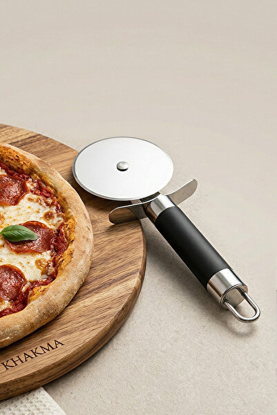 KHAKMA Steel Head Pizza Ravioli Dough Cutter Cutting Knife |   Pizza Ruleti –...