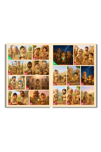 minibooks „Povești Biblice” cu sunete – Carte educativă cu voci și efecte sonore