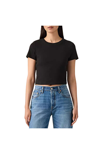 Levis ΒΑΣΙΚΟ ΑΘΛΗΤΙΚΟ ΓΥΝΑΙΚΕΙΟ ΚΡΟΠ ΤΟΠ - ΜΑΥΡΟ Μ