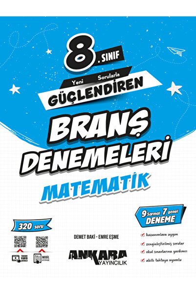Efsane Yayınları 8.Sınıf Ankara Güçlendiren Matematik Branş Denemeleri / 9 Sa...