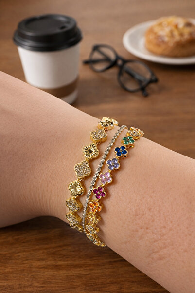 XUPING JEWELRY Renkli yonca bileklik Xp marka