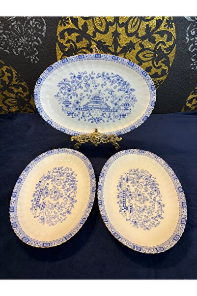 Seltmann- Weiden Bavaria Vintage Bavaria Seltman Kayık tabak Seti