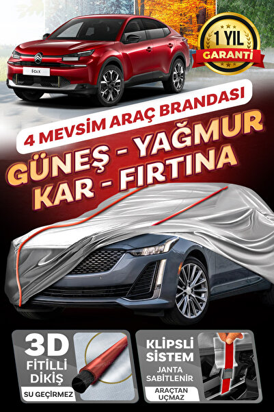 Budge Citroen C4x - KLİPSLİ 4 MEVSİM Araba brandası - oto çadır örtü