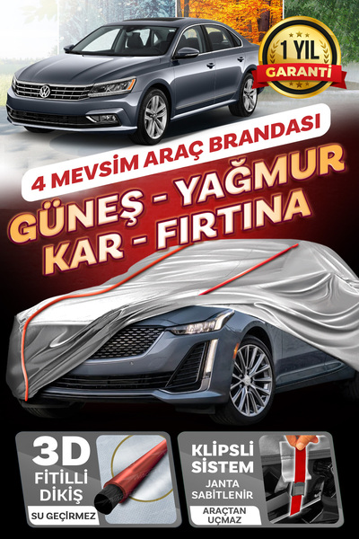 Budge Volkswagen Passat B4 - B5 - B6 - B7 - B8 - KLİPSLİ 4 MEVSİM Araba brand...