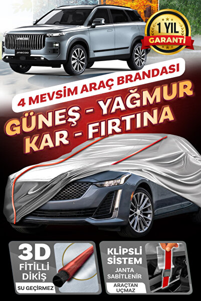 Budge JAECOO 7 - KLİPSLİ 4 MEVSİM Araba brandası - oto çadır örtü