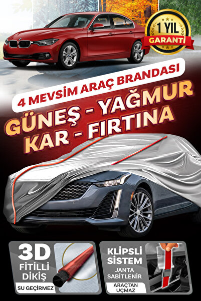 Budge BMW 3 Serisi 316i - 320i - 328i - 320d - KLİPSLİ 4 MEVSİM Araba brandas...
