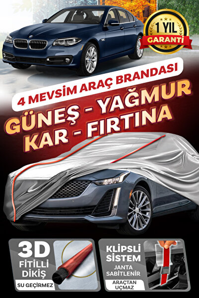Budge BMW 5 Serisi - 520 - 525 - 530 - KLİPSLİ 4 MEVSİM Araba brandası - oto ...