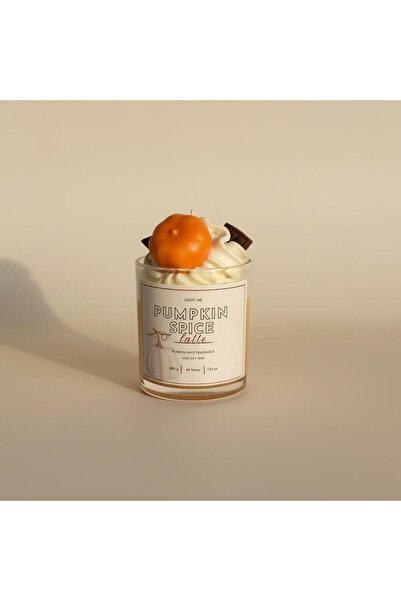 LightMe Studio Pumpkin Spice - Scented Candle | Candle Latte