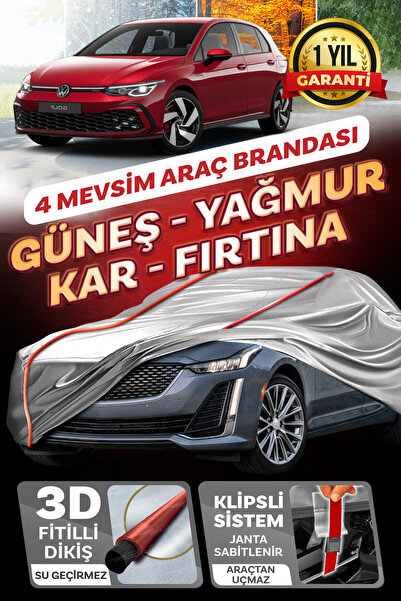 Budge Volkswagen Golf - MK5 - MK6 - MK7 - MK8 - KLİPSLİ 4 MEVSİM Araba branda...