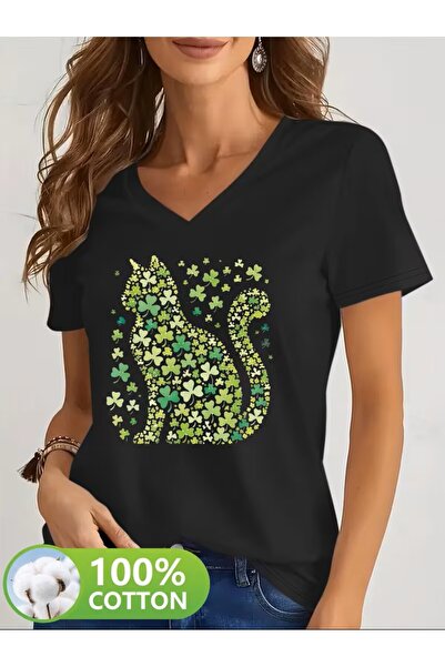 oneagılyazı Μπλουζάκι με στάμπα. Κοντομάνικο καλοκαιρινό & ανοιξιάτικο casual...