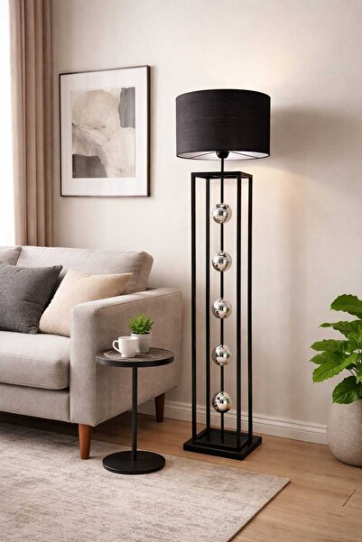 Ky Collection LAMBADER LUNA SİYAH KROM