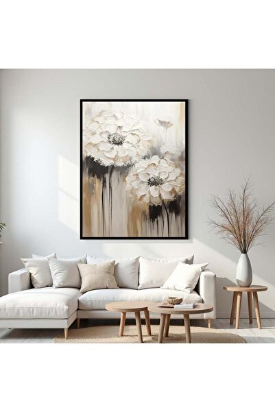 canvas3 Abstract art paintings - silver frame