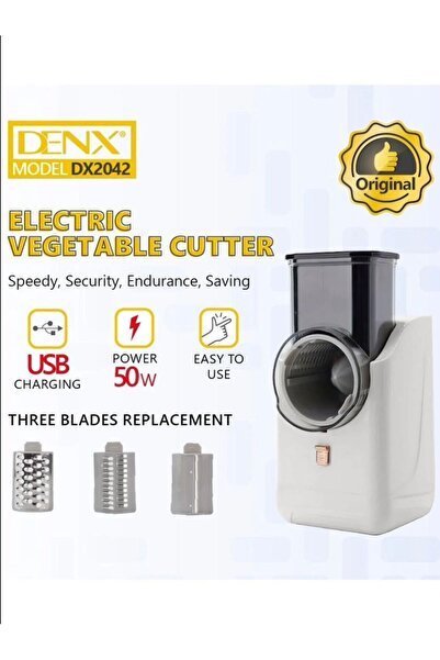 Denx قطاعة خضروات كهربائية محمولة.