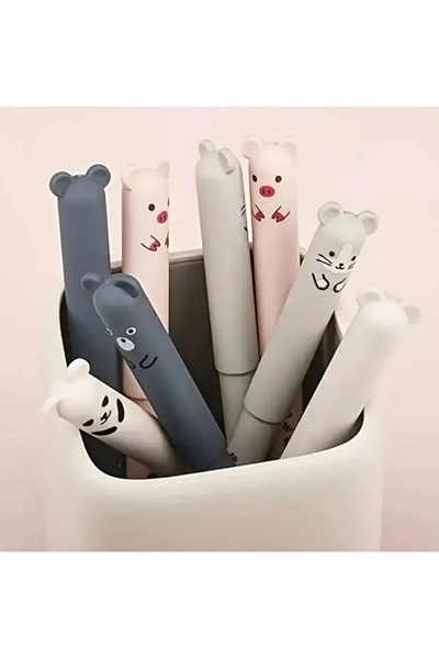 1 x Korean Style Wipeable Gel Pen with Cute Animal Figure