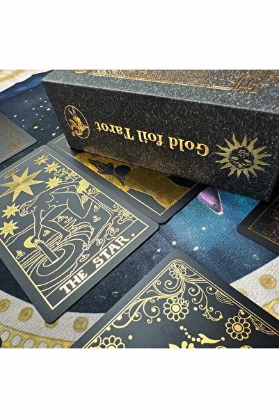 TAROTERA ®   Pachet de Tarot Premium Negru-Auriu