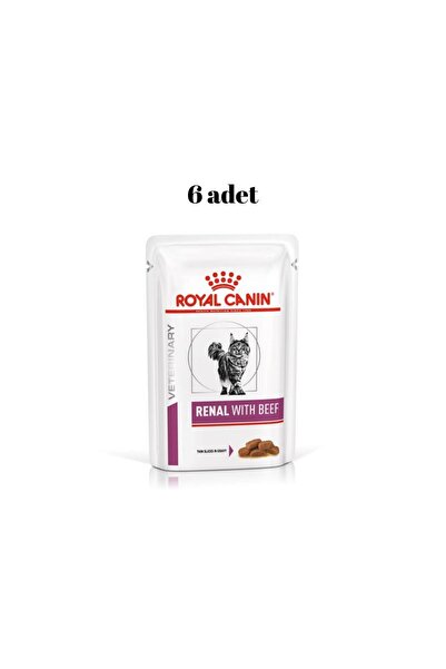 Royal Canin Veterinary Renal Beef Cat Pouch Sığır Etli Renal Kedi Yaş Maması ...