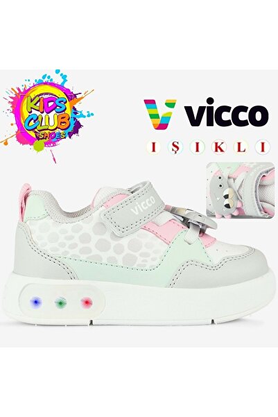 Vicco Borka Işıklı Ortopedik Çocuk Spor Ayakkabı GRİ