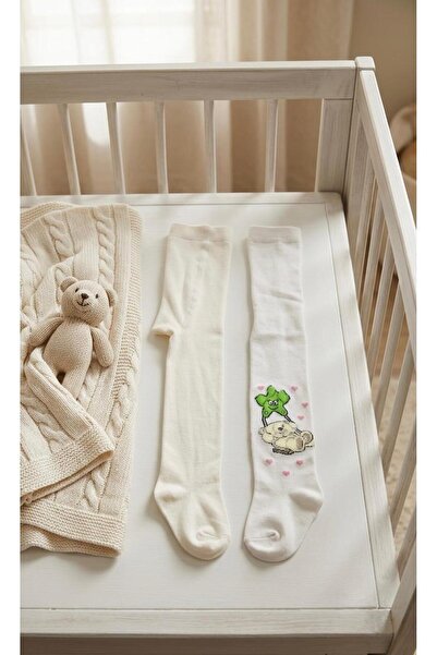 Miniday Baby 2-Piece Baby Girl & Child Cotton Solid Color Pantyhose Newborn H...