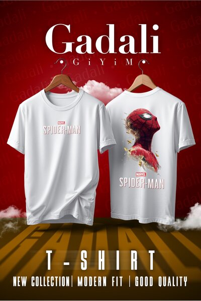 Gadali Μπλουζάκι Unisex Spider-Man με στάμπα μπροστά και πίσω