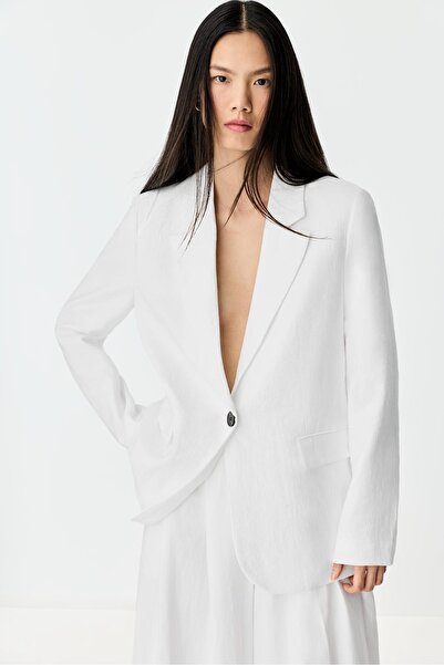 LEFTIES Dökümlü blazer