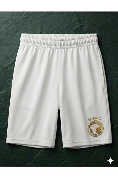 Trendy Sun World Cup White Shorts - Adult and Children's Sports Shorts - Saud...