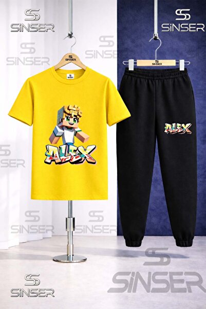 SS SİNSER Παιδικό Σετ Φόρμας ALEX SARI NEW με στάμπα