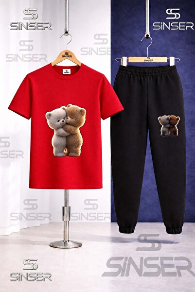 SS SİNSER Παιδικό Σετ Φόρμας 2 Τεμαχίων με Στάμπα Αρκουδάκι