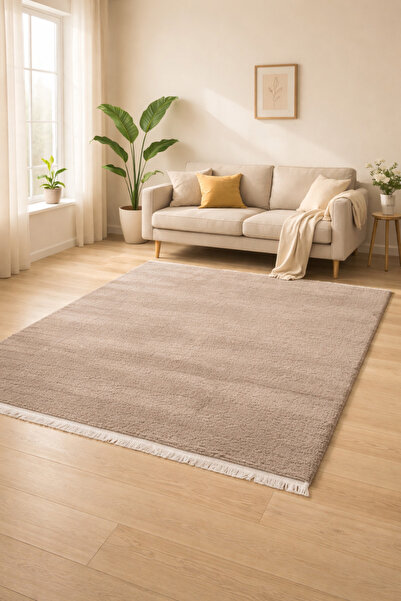MELENA CARPET Premium Modern Peluş Halı Kaymaz Taban Yumuşak Dokulu Lüks Salo...