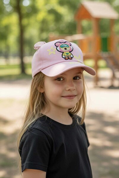 Aware Time 4-8 Yaş Unisex Bebek & Çocuk Aksesuarlı Yazlık Şapka