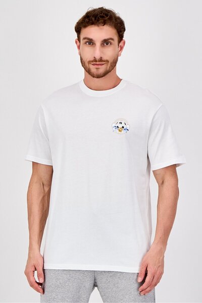 Puma Men Relaxed Fit Short Sleeve Outdoor T-Shirt, White