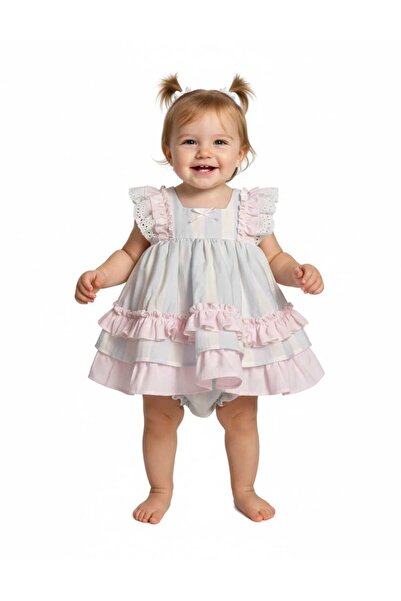 ministok Cotton Candy Princess Kız Bebek Şortlu Kız Bebek Elbise