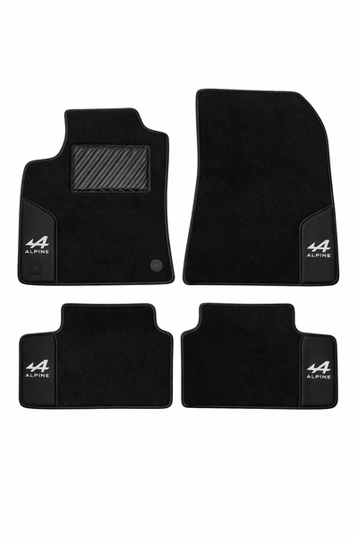 shop Ruby/ Nakışlı Deri desen Alpine logo Oto Halı Paspas Renault clio 5-2020...