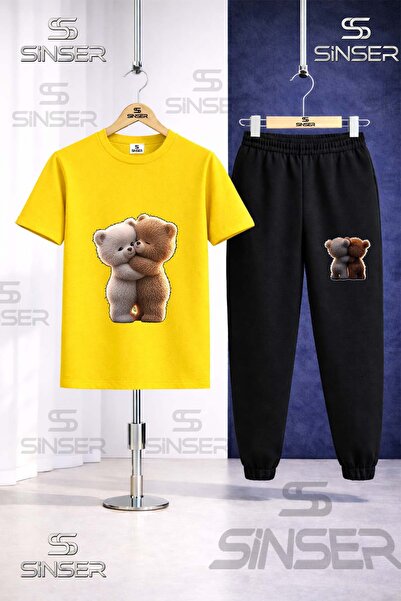 SS SİNSER Παιδικό Σετ Φόρμας 2 Τεμαχίων με Στάμπα Αρκουδάκι