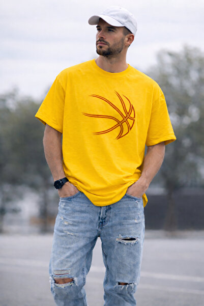 ArtYus Μπλουζάκι Unisex Oversize με στάμπα με σχέδιο μπάλας μπάσκετ – Βαμβακε...