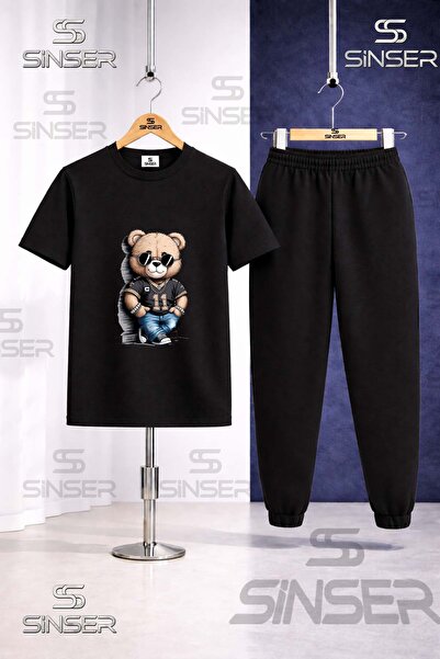 SS SİNSER Παιδικό σετ φόρμας με στάμπα AYICIK TARZ 11 NO