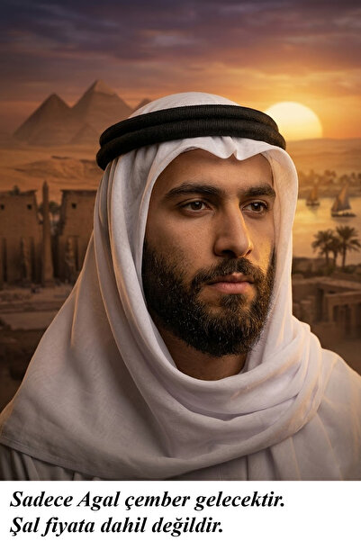 Kaftan Collection Circle of Arab Shawl, Agal, Pusy Circle