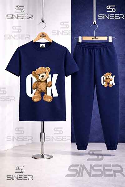 SS SİNSER Παιδικό σετ φόρμας με στάμπα AYICIK OK BYZ
