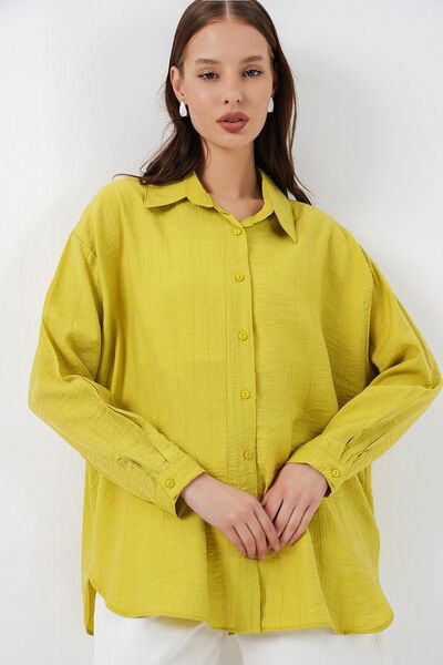 Hiccup Bdart Oversize Long Sleeve Buttoned Shirt