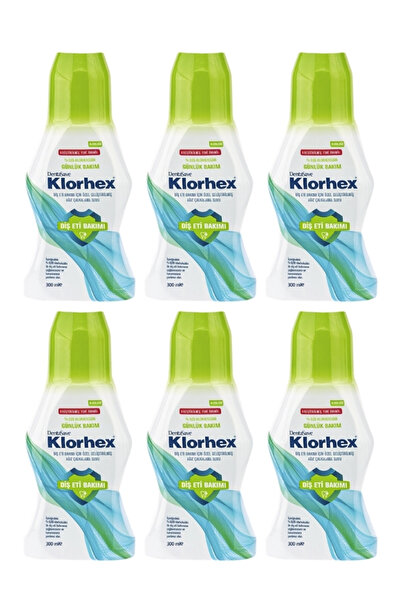 Dentasave Klorhex Günlük Bakım Ağız Çalkalama Suyu 300 ml x 6