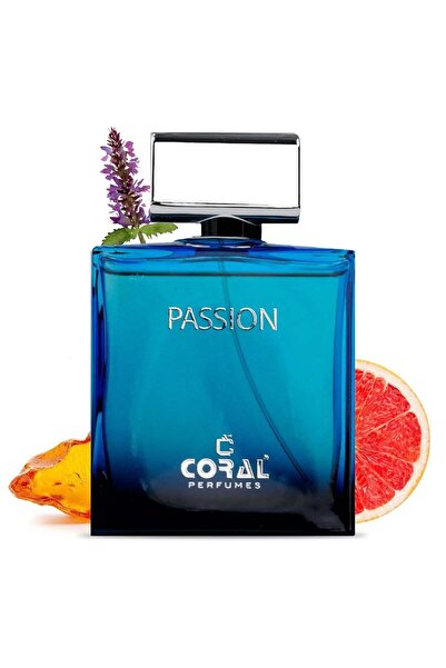 CORAL PERFUMES عطر كورال باشن للرجال 100 مل |   عطر رجالي خشبي بنفحات الحمضيات