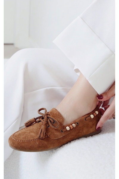 POLKA STORE Tim Suede Tassel Λεπτομερής Ελαφριά Εύκαμπτη Σόλα Γυναικεία Loafe...