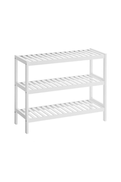 SONGMICS Raft pentru pantofi Model Quinn, Alb, 70 x 26 x 55 cm
