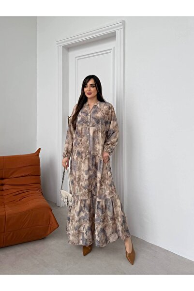 Şeker Portakalım Φόρεμα μάξι μποέμ με λουλουδάτο σχέδιο, μακρυμάνικο, με κουμ...