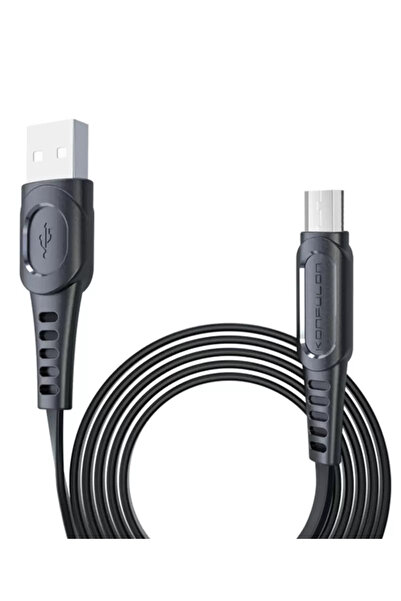 Beta Moda Hub كابل كونفولون DC01 سوبر سرعة مايكرو USB 1 متر 2.4 أمبير - أسود